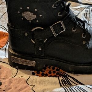 Harley-Davidson Black Combat Boots
